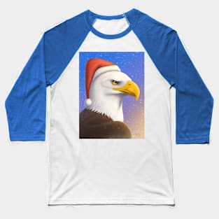 Festive Bald Eagle Baseball T-Shirt